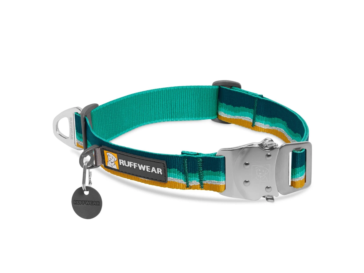 Ruffwear Top Rope™ Hundehalsband Mit Metalllverschluss Seafoam 1 Ruffwear Top Rope™ Hundehalsband Mit Metalllverschluss Seafoam