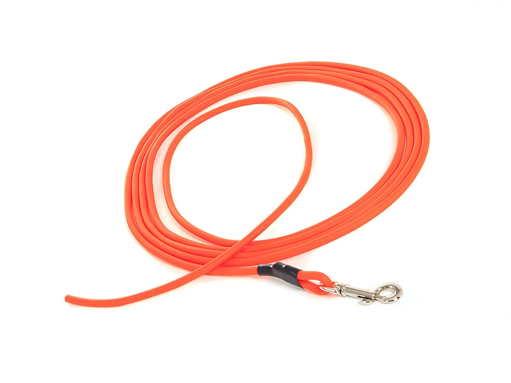Biothane Schleppleine Rund 8 Mm Neonorange 1 Biothane Schleppleine Rund 8 Mm Neonorange