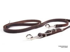 Relaxoo Fettleder Hundeleine 4-fach Verstellbar Just Hundesport Edition