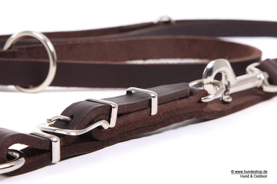 Relaxoo Fettleder Hundeleine 4-fach Verstellbar Just Hundesport Edition – Bild 3