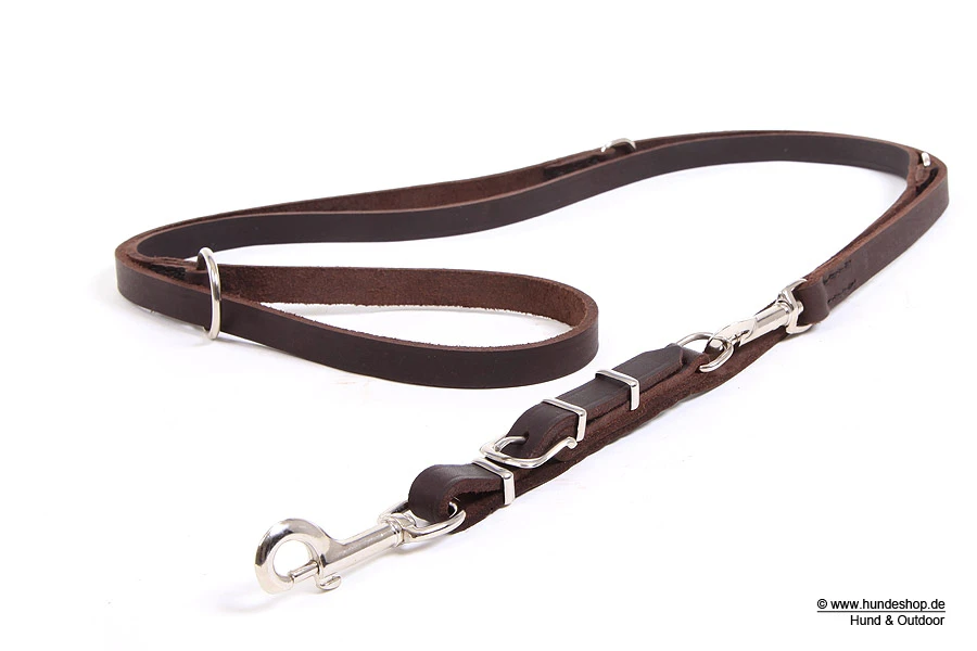 Relaxoo Fettleder Hundeleine 4-fach Verstellbar Just Hundesport Edition – Bild 5