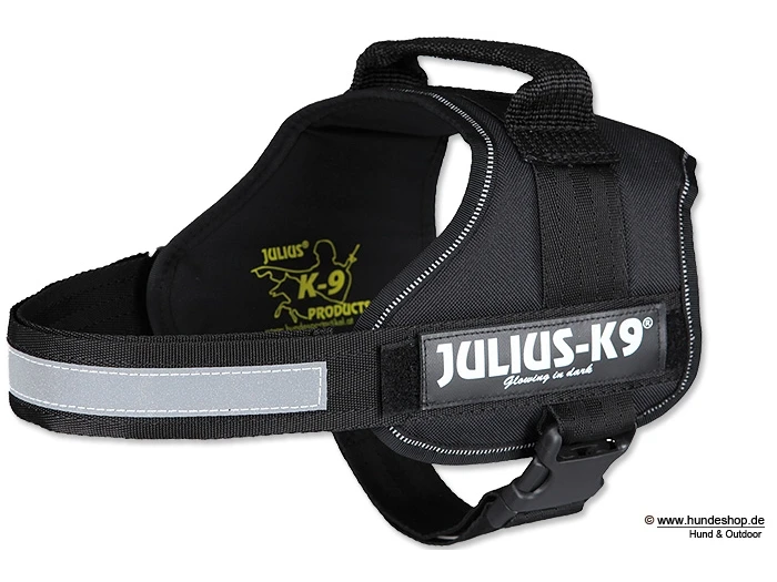 Julius K9 Power Hundegeschirr Schwarz 1 Julius K9 Power Hundegeschirr Schwarz