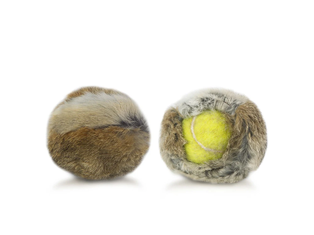 Firedog Kaninchenfellüberzug Für Tennisball 1 Firedog Kaninchenfellüberzug Für Tennisball