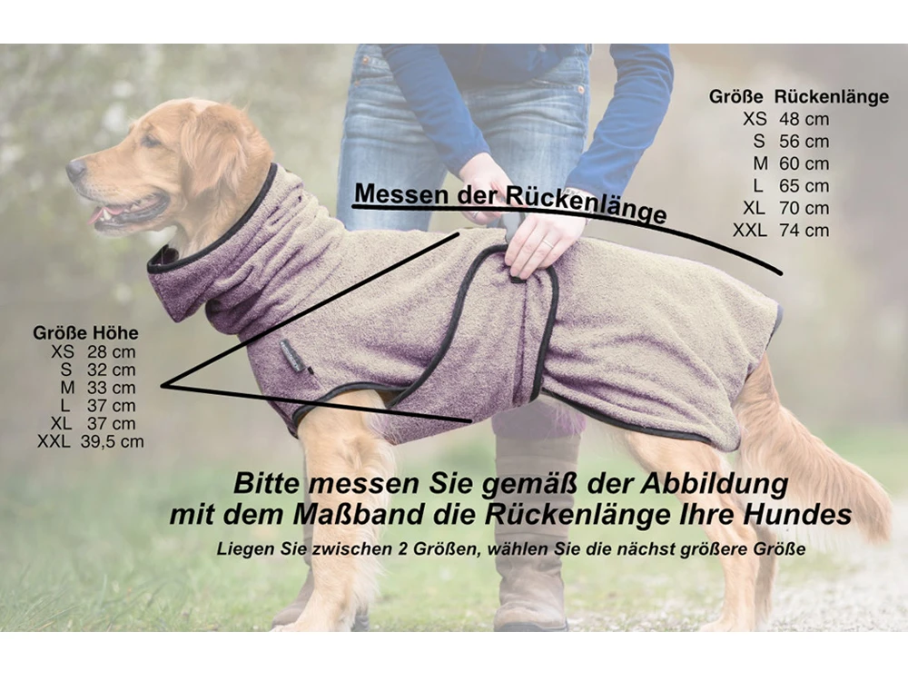 Dryup Cape Hundebademantel Braun 3 Dryup Cape Hundebademantel Braun – Bild 3