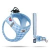 Curli Welpengeschirr Air-Mesh Mit Leine Blau