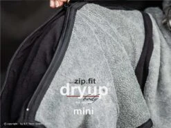 Dryup Body Zip.fit Mini Hundebademantel Anthrazit -Hundebedarf 615573 Product