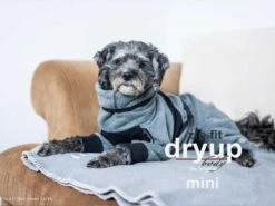 Dryup Body Zip.fit Mini Hundebademantel Anthrazit -Hundebedarf 615575 Product