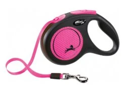 Flexi New NEON Hunde Gurtleine Neonpink