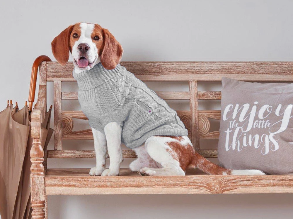 Wolters Zopf Strickpullover Silber 2 Wolters Zopf Strickpullover Silber – Bild 2