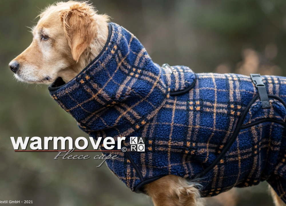 Warmover Karo Fleece Cape Für Hunde 3 Warmover Karo Fleece Cape Für Hunde – Bild 3
