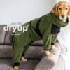 Dryup Body Zip.fit Hundebademantel Moos