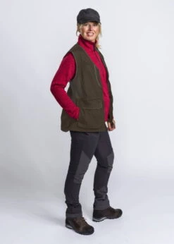 Pinewood® Dog Sports 2.0 Damen Weste Wildlederbraun/olive -Hundebedarf 885229 Product