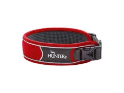 Hunter Divo Hundehalsband Rot/grau
