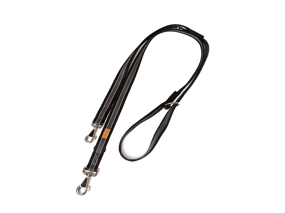 Feltmann Hundeleine Soft Grip Schwarz/silber 1 Feltmann Hundeleine Soft Grip Schwarz/silber