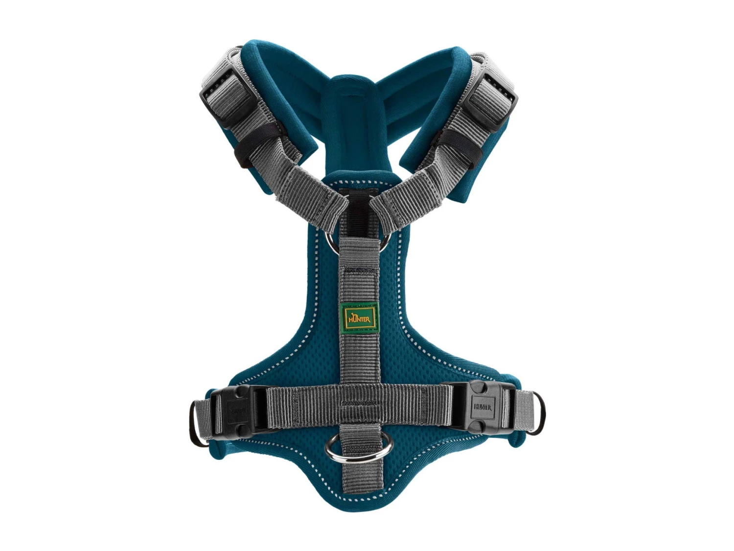 Hunter Hundegeschirr Maldon Petrol/grau 2 Hunter Hundegeschirr Maldon Petrol/grau – Bild 2